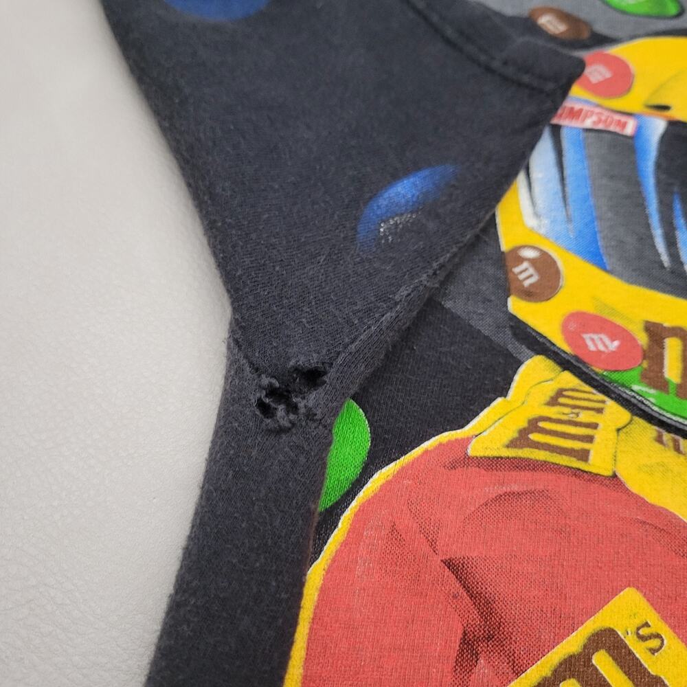 Vintage 1999 NASCAR M&M’s All Over Print Tultex T-Shirt 90s Ernie Irvan Large - Picture 10 of 15